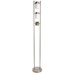 Twin Floor Lamp in Polished Silver