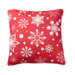 Polka Dot Snowflake Pillow