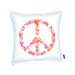 Peace Flowers Feather Filled Pillow