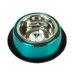 Two Piece Dog Bowl with Skid Stop in Teal