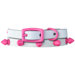 Genuine White Leather Cat / Puppy Collar with Spikes