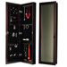 Espresso Wall Mount Jewelry Box Armoire