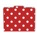 File Folders Red & White Dots