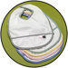 Antimicrobial Moisture Control Bib in White