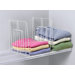 Closet Organization Large Ventilated 2 Pack Shelf Divider in White