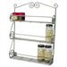 Scroll Wall-Mounted Spice Rack in Satin Nickel