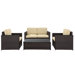 Palm Harbor 4 Piece Deep Seating Group with Cushions