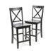 X-Back 24" Barstool in Black