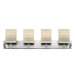 Isobar 4 Light Vanity Light in Satin Nickel