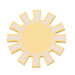 Wooden Sun in Funky Yellow