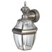 Motion Activated Six-Sided Carriage Light in Silver