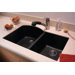 Nero Granite Undermount Double Bowl Kitchen Sink