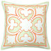 Old World Pillow in White and Shell White with Mandarin Accents