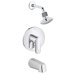 Europlus Shower Tub Combination Pressure Balance Diverter Tub Shower Faucet
