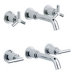 Atrio 3-H Basin Mixer Wall Mount Trim Set