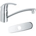 Eurosmart Single Handle Single Hole Swivel Kitchen Faucet with Spout with Water Care