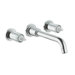 Artio Wall Mounted Bathroom Faucet Less Handles