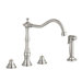 Bridgeford Two Handle Widespread Kitchen Faucet with Side Spray Less Handles