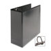 D-Ring View Binder, 4" Capacity, 11x8-1/2", Black