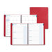 Faux Croc Leather Wkly/Monthly Planners, 2PPW, 7-1/4"x9", Red, 2013