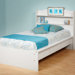 Aspen Twin Platform Bed with Integrated Bookcase Headboard