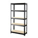 500 Series Rust-resistant Shelving Unit, 36"x16"x72", Black