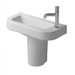 Happy D. Semi Pedestal Bathroom Sink