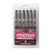 Permanent Marker, Fade-resistant, 6 Sizes, 6/PK, Black