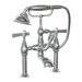 Savina Double Handle Deck Mount Clawfoot Tub Faucet Trim Lever Handle