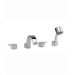 Glance Double Handle Volume Control Roman Tub Faucet with Hand Shower