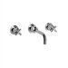 Iq Wall Mounted Bathroom Faucet with Double Cross Handles
