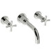 New Haven Wall Mounted Bathroom Sink Faucet with Double Cross Handles