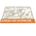 A-Z Place Mat Coloring Pad
