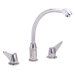 Two-Handle Widespread Kitchen Faucet with Concealed Mount