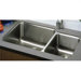20"x35" Undermount Double Bowl 18 Guage Stainless Steel Kitchen Sink - Right Handed