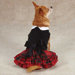 Yuletide Tartan Velvet Dog Dress