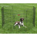 Everlasting Exercise Dog Pen with Door in Black