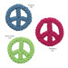 Peace Sign Rope Dog Toy