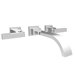 Secant Wall Mounted Bathroom Faucet with Double Handles
