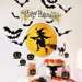 Happy Halloween Vinyl Holiday Mural Peel and Stick