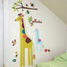 Giraffe Growth Chart Interactive Vinyl Peel and Stick Wall Play Mural