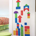 Wooden Blocks Interactive Vinyl Peel and Stick Wall Play Mural
