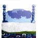 Blue Wood Headboard Wall Sticker