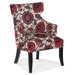 T Shape Back Occasional Fabric Arm Chair