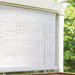 1/4" Oval Vinyl PVC Roll-Up Blinds in White