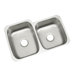 McAllister 31.75" x 20.75" Undermount Double Bowl Stainless Steel Kitchen Sink