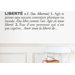 Blabla Libert&eacute; (French) Wall Decal