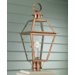 Old Colony One Light Outdoor Post Mount Lantern in Copper