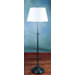 Granier One Light Floor Lamp in Aged Brass