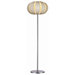 Pique One Light Floor Lamp in Brushed Nickel